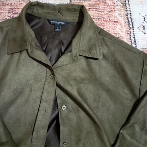 Banana Republic Green Button Up